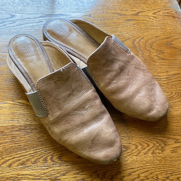 Frye Teri Gore Leather Mules Sz 8 - Picture 2 of 6